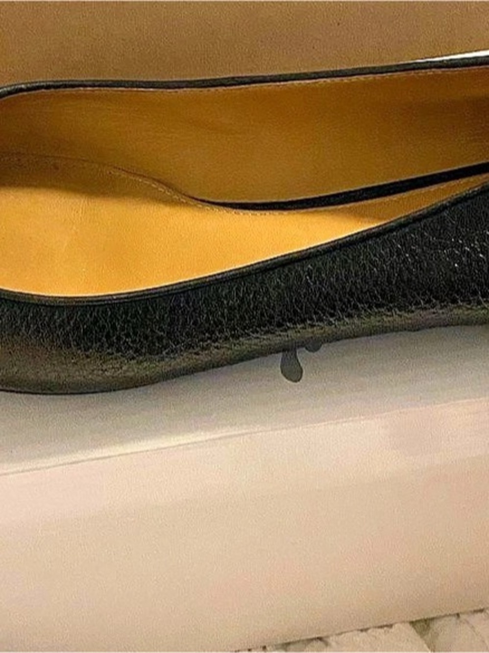 Tory Burch Minnie Travel Ballet Flat Black Logo Flats